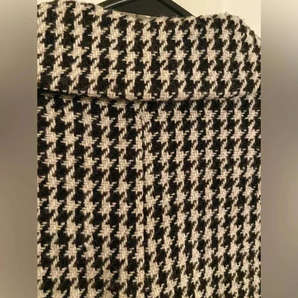 Larry Levine Herringbone Women's Coat Size 6 Black and White Vintage - Picture 7 of 11